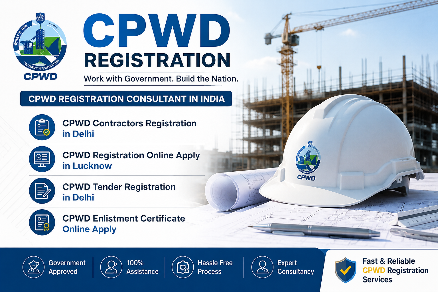 CPWD Registration Consultant in India – Complete Guide for Contractors