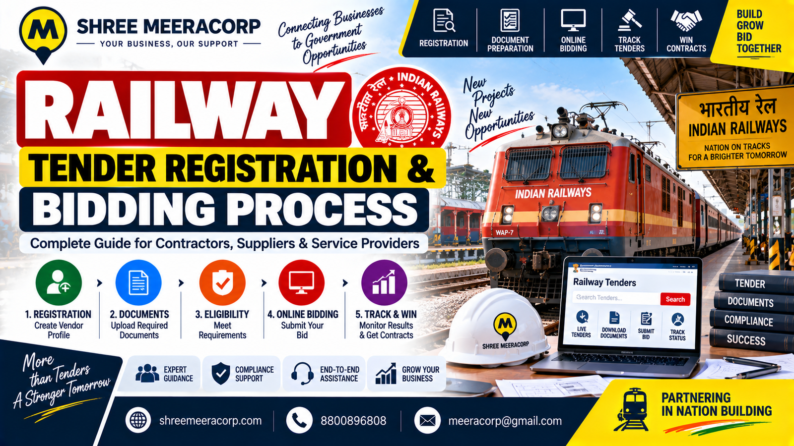 Railway Tender Registration & Bidding Process